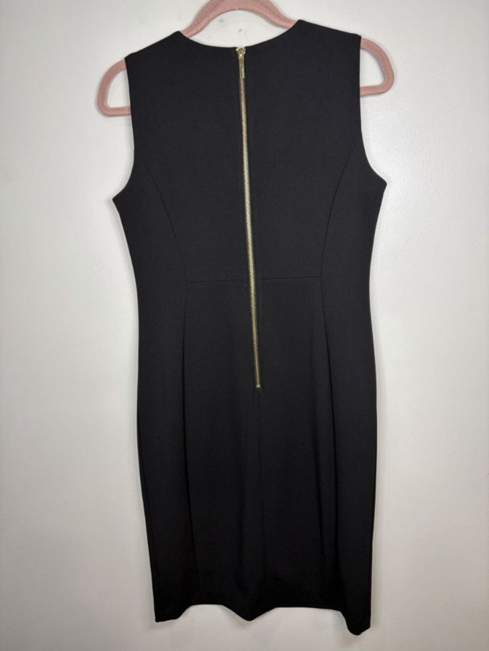 Calvin Klein Sheath Dress Size 10 Black Career Work LBD - Picture 4 of 4